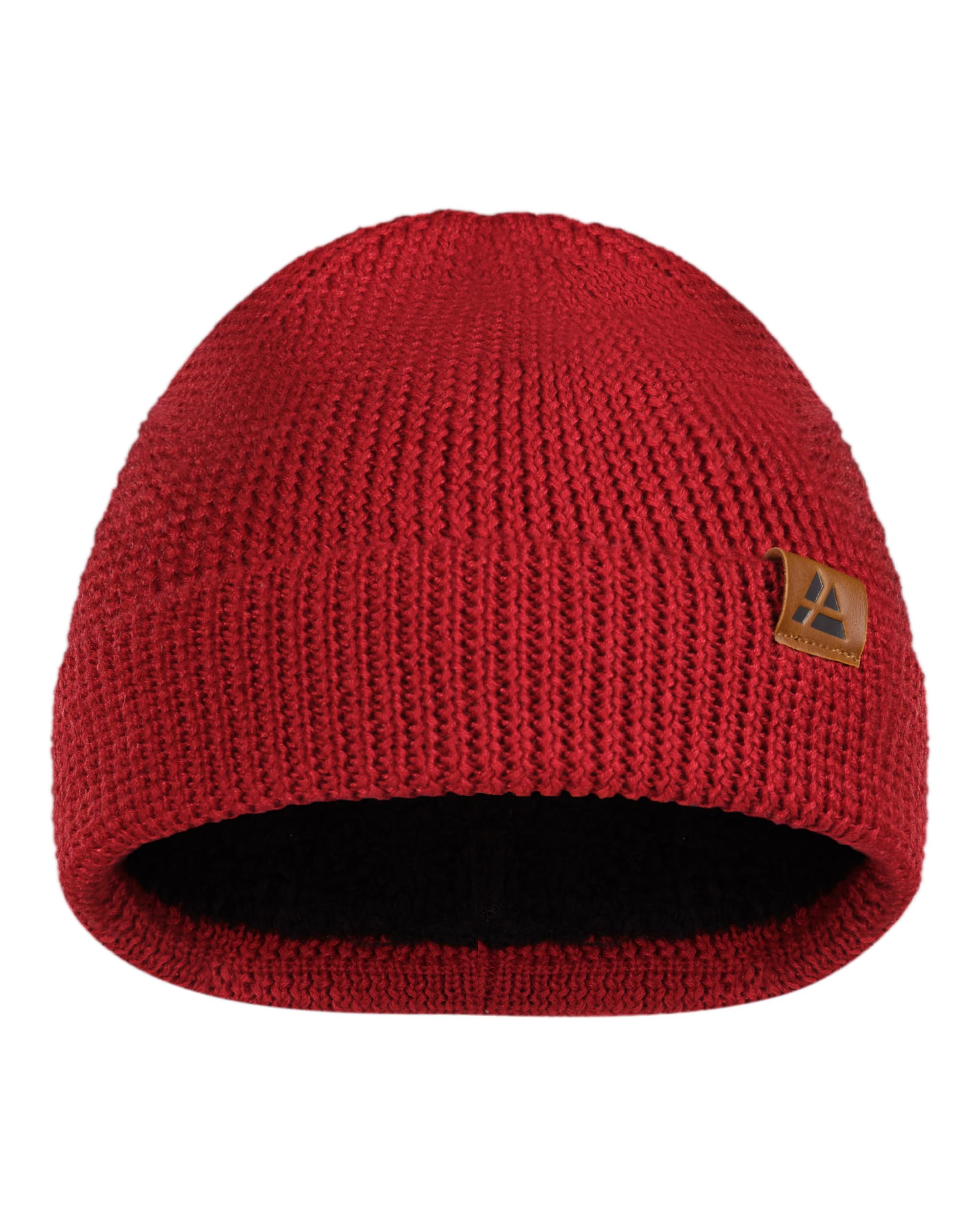 Merino Wool Beanie for Men & Women, Fleece Lined Hat, Soft, Stretchy, Fisherman Beanie, Warm Wool Hat