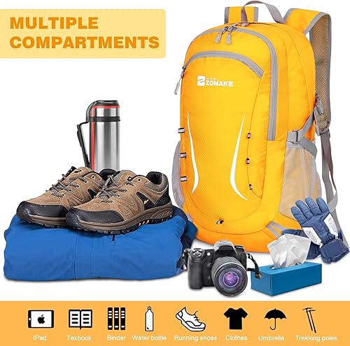 Miniatura 3 de Zomake - Mochila de senderismo plegable resistente al agua, mochila ligera de 40 litros para viajes, mochila plegable