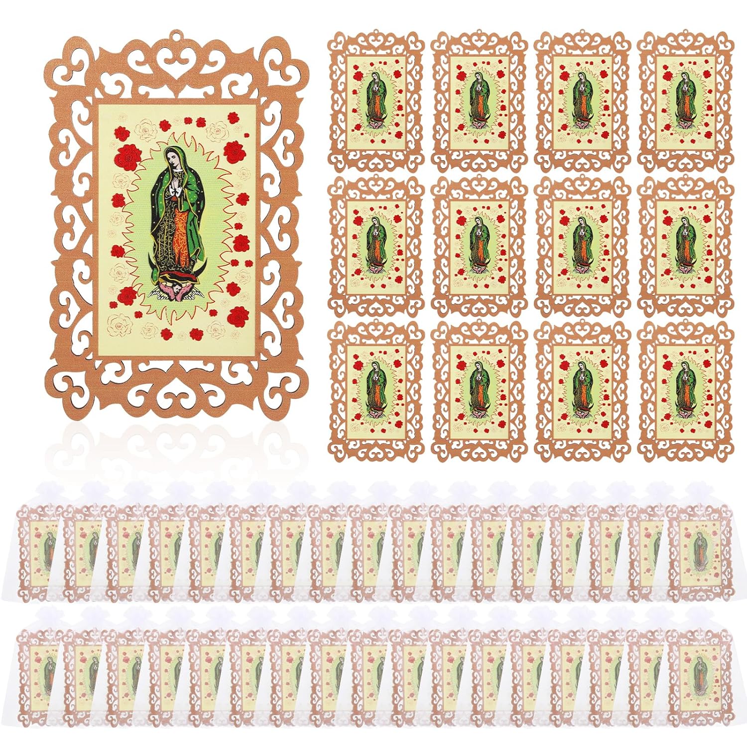 Our Lady of Guadalupe Wooden Picture Frames Set