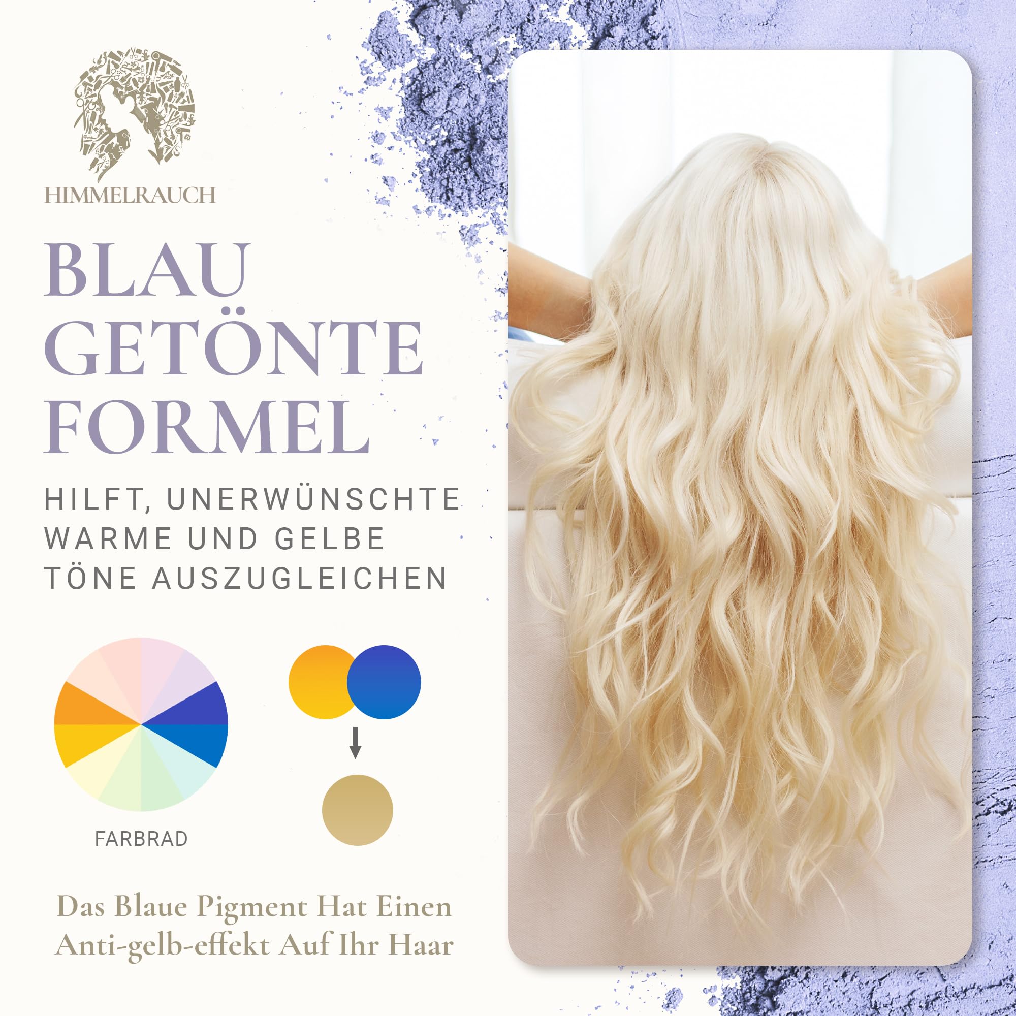 Poudre décolorante – Blondissement jusqu'à 7 tons – Anti-jaune, sans poussière, végétalien, sans paraben, sans gluten, épaisseur sans silicone, pâte crémeuse pour une excellente tenue dans