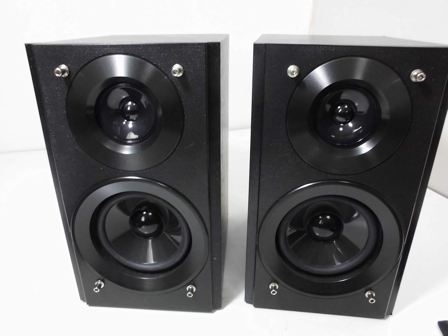 Two Panasonic SC-PM730SD speakers