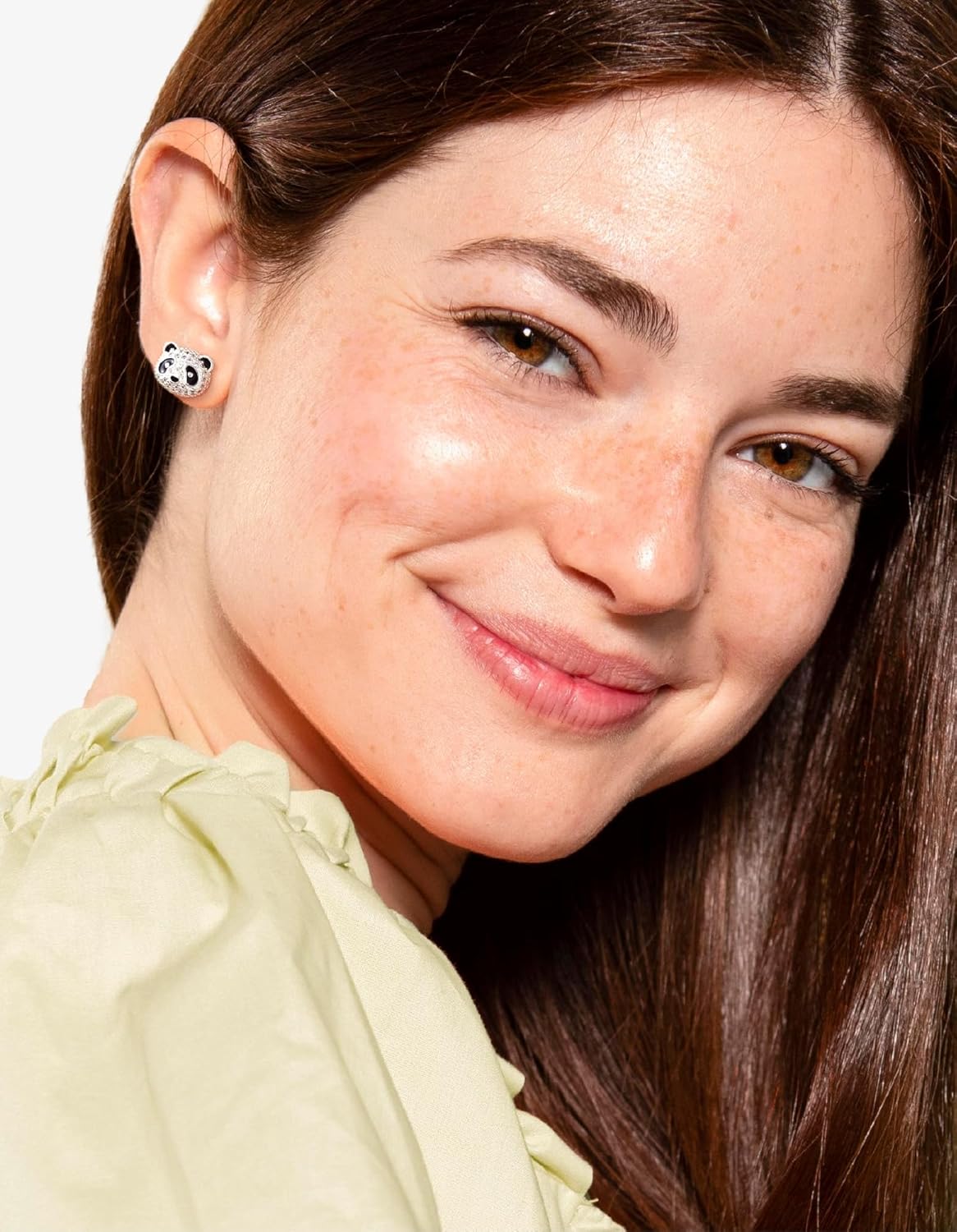 Panda Earrings Gifts, 925 Sterling Silver Cubic Zirconia Stud Earrings Hypoallergenic Cute Jewelry Valentine's Day Gifts for Granddaughter Daughter Sister - Image 8