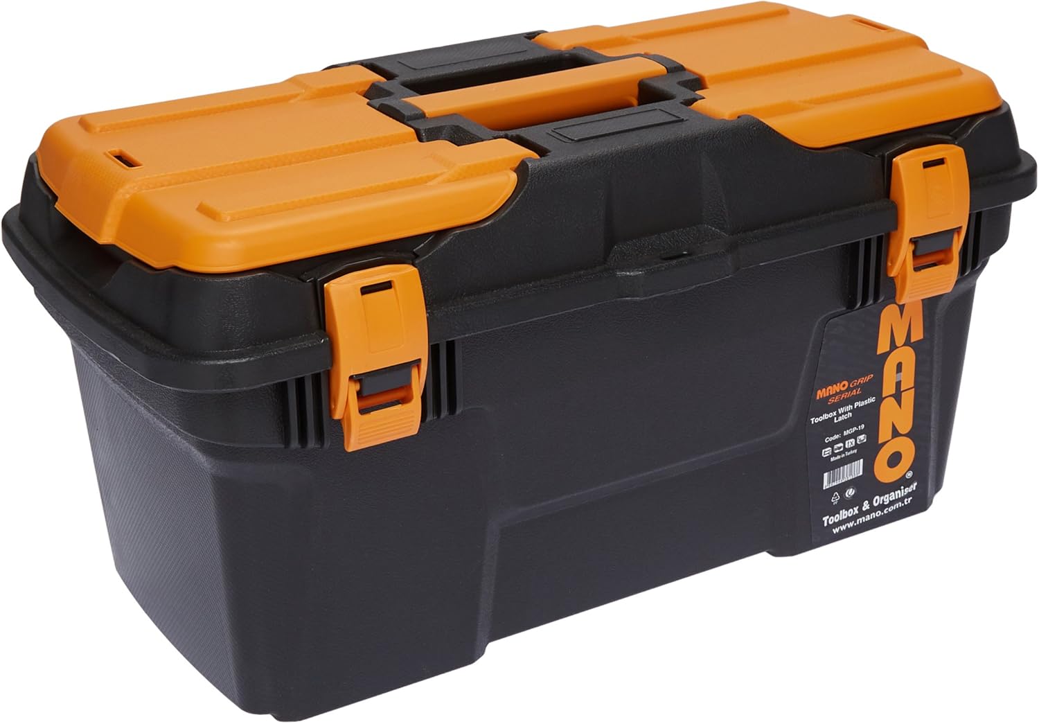 Grip Toolbox with Plastic Latch 19