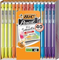 BIC Xtra Smooth Mechanical Pencils With Erasers, 40-Count Pack