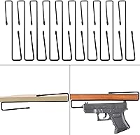Vista 7 de 10 soportes para pistolas, estante seguro para pistolas o apilar en el gabinete de armas, accesorio seguro para armas, organizador de pistolas