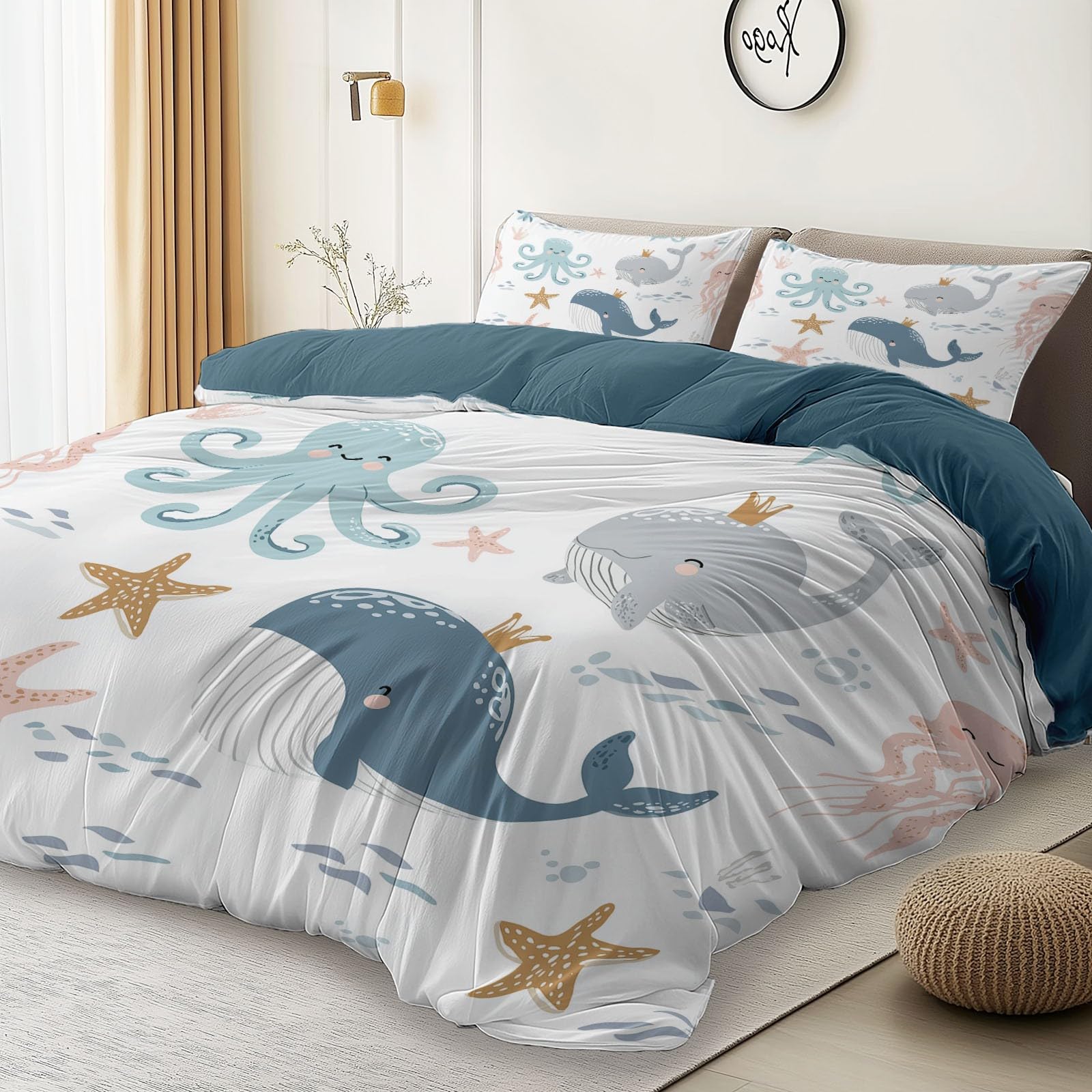 Housse de couette 200 x 200 cm avec fermeture éclair pratique