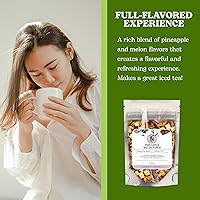 Vista 8 de Nelson's Tea Ponche de piña y melón - Té verde rooibos cortado y tamizado con manzana, arándano, hibisco, marigod y cártamo té de hojas sueltas