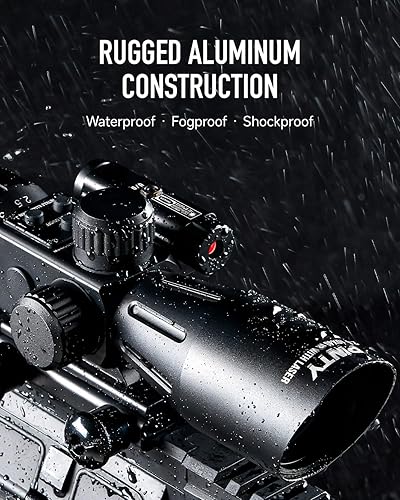 Miniatura 6 de PINTY Tactical Rifle Scope Combo: 3-9x32 3-9x40 4-12x50 4-16x50 Illuminated Optics, Red Dot Sight, Laser, RGB Rangefinder Riflescope for 20mm
