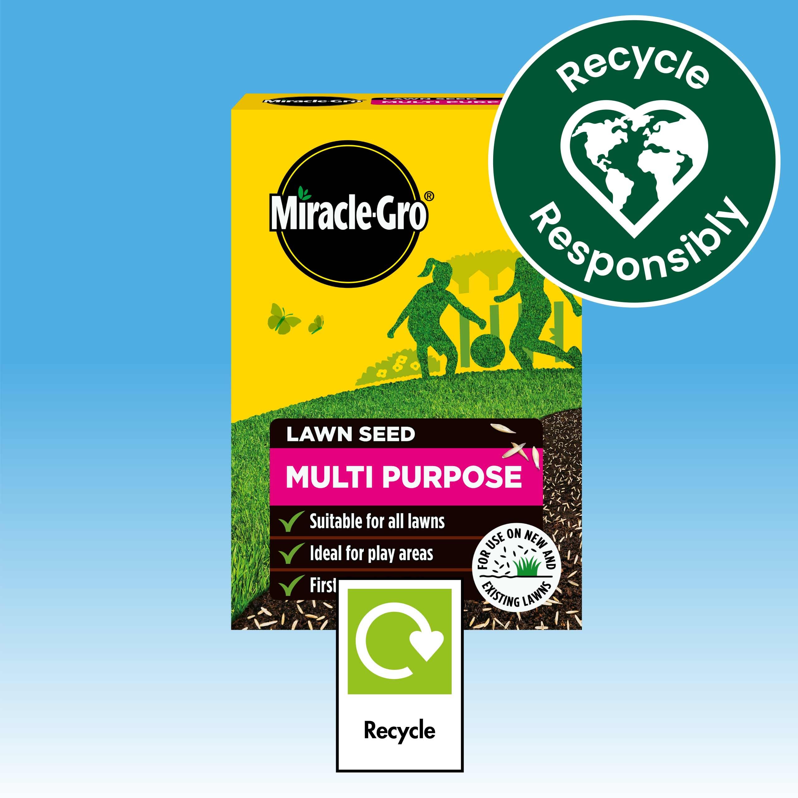 Miracle-Gro Multi Purpose Lawn Seed, Child & Pet Friendly, Coverage 33m2, 1kg Box — view 5