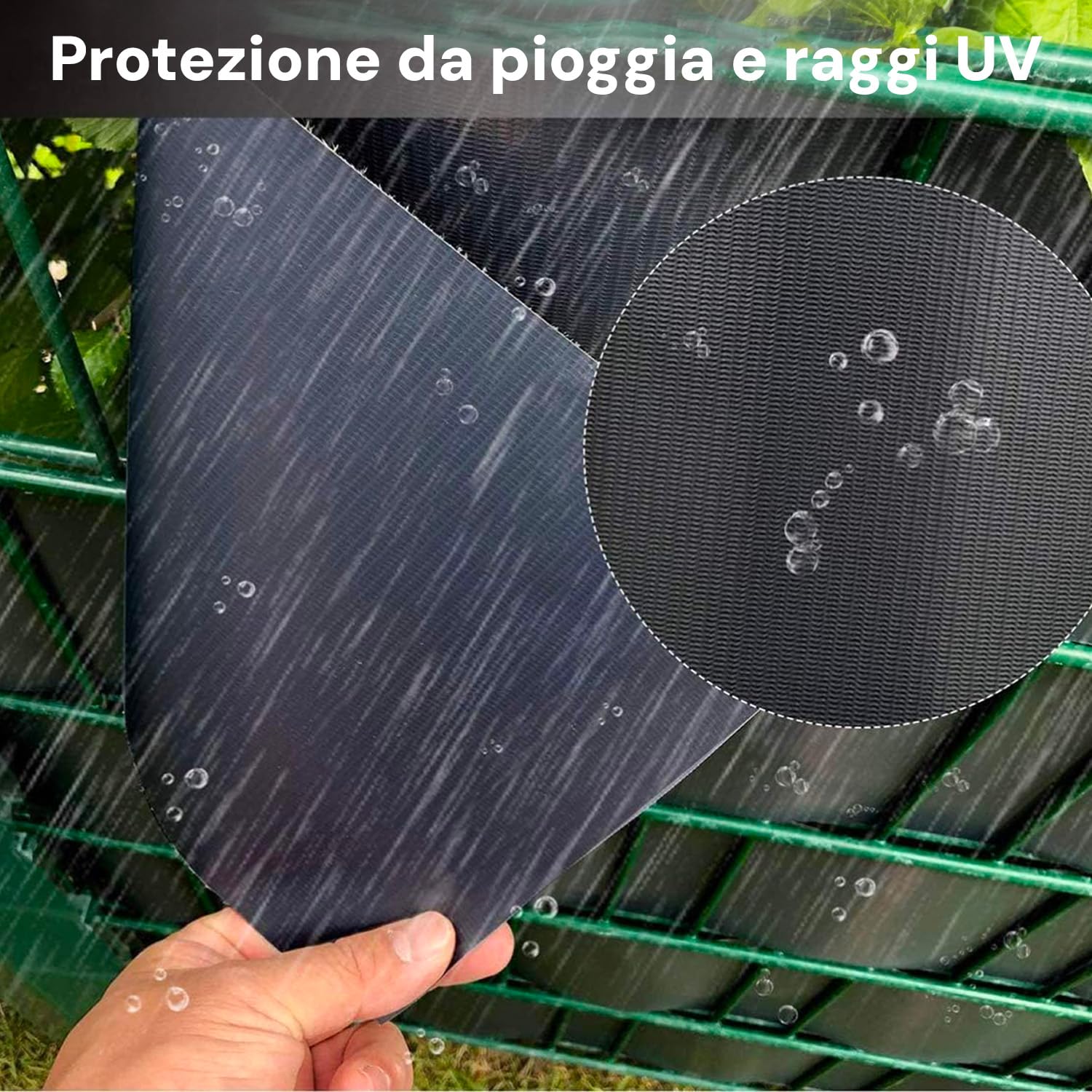 Avilia Oscurante da Giardino e Ringhiera - Recinzione da Balcone Facile da Installare in PVC Resistente ai Raggi UV e Intemperie, Frangivista Antracite con 20 Clip Incluse, 19x3500 cm