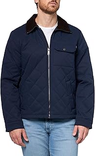 mens Diamond Quilted Utility Jacket