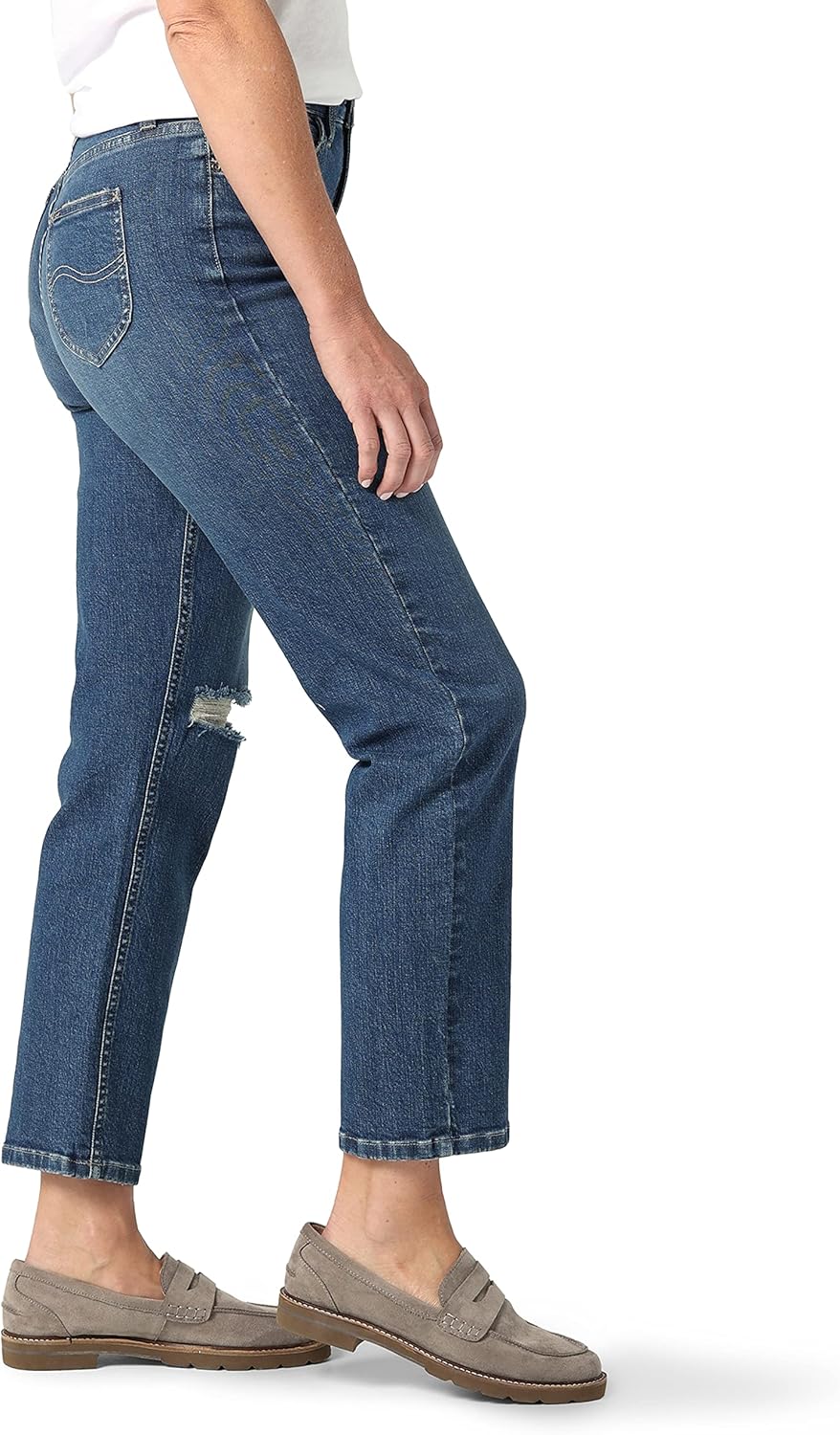 Lee Womens High Rise Vintage Straight Leg Jean - Image 3