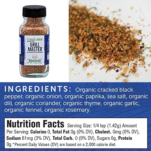 Miniatura 3 de FreshJax Especias orgánicas  Juego de regalo de madera de cerezo ahumado  5 condimentos de tamaño muestra y 1 botella grande de sal ahumada  Hecho a