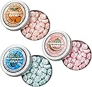 Sour Drops Small Batch Fruit Sours - Tangerine, Watermelon, Blue Raspberry - No Artificial Dyes, Vegan & Gluten Free - 3 Gift Tins (100g Each)