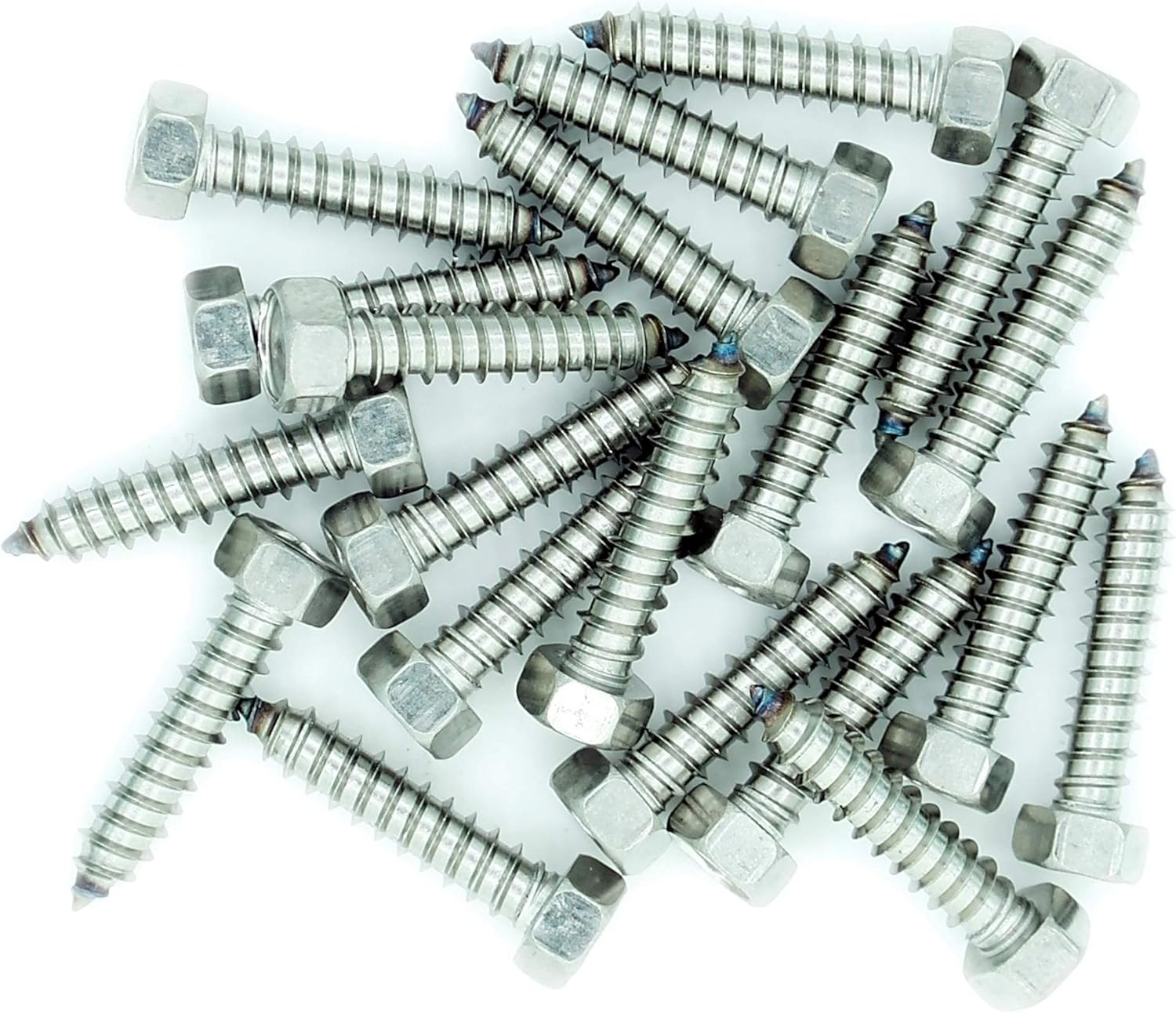No.4 x 0.7 (2.9mm x 19mm) Hex Self-Tapping Screw - Stainless Steel (A2) (Pack of 20), Silver, 2.9x19 - A2 (20) - Image 4