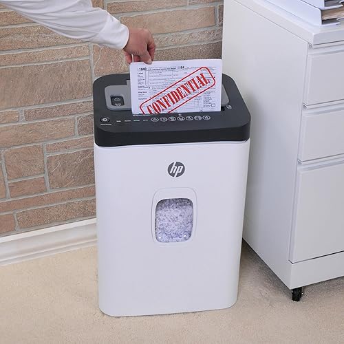 Miniatura 2 de HP - Trituradora de papel micro corte, alimentación automática de 80 hojas, tritura tarjetas de crédito y grapas, trituradora de papel resistente