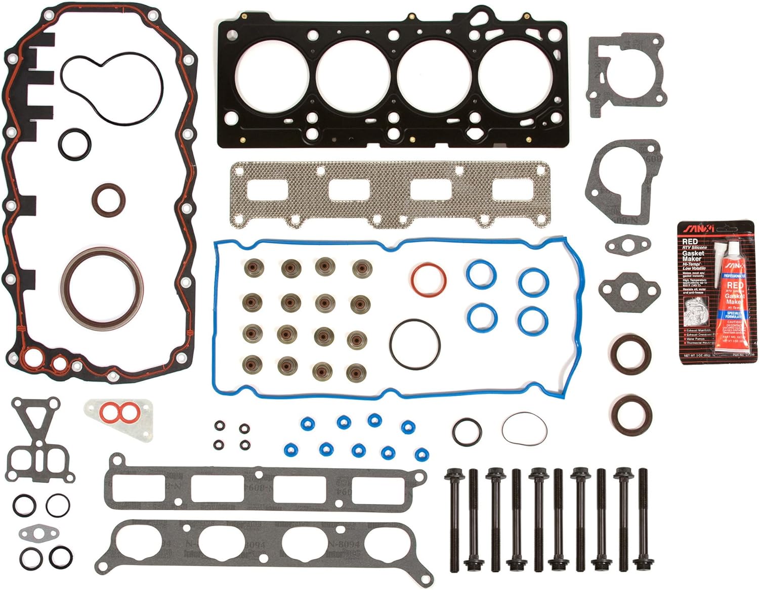 Evergreen FSHB8-30107 Full Gasket Set Head Bolt