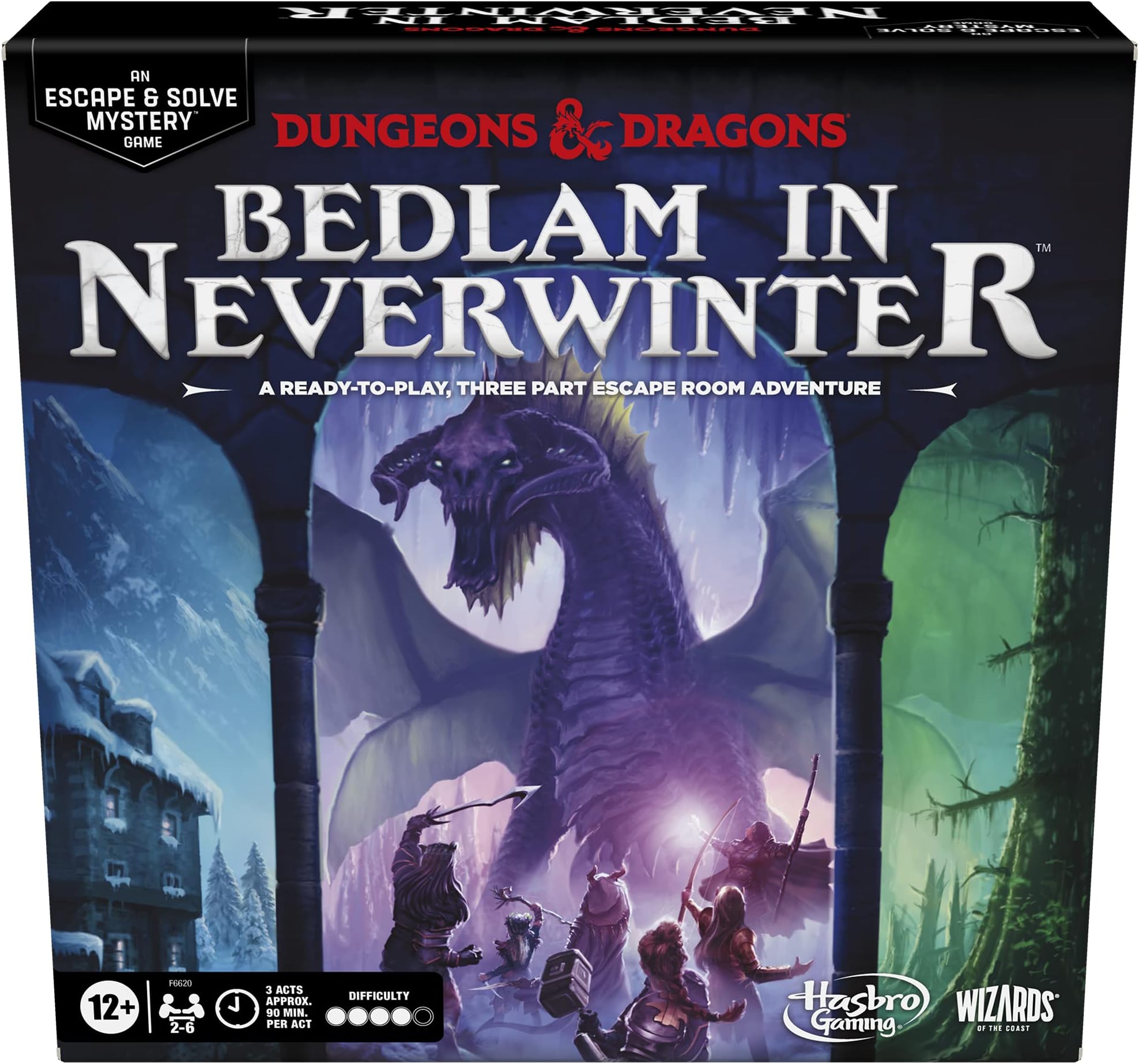 Hasbro Gaming Dungeons & Dragons Bedlam in Neverwinter Board Game for 2-6 Players, Ages 12+