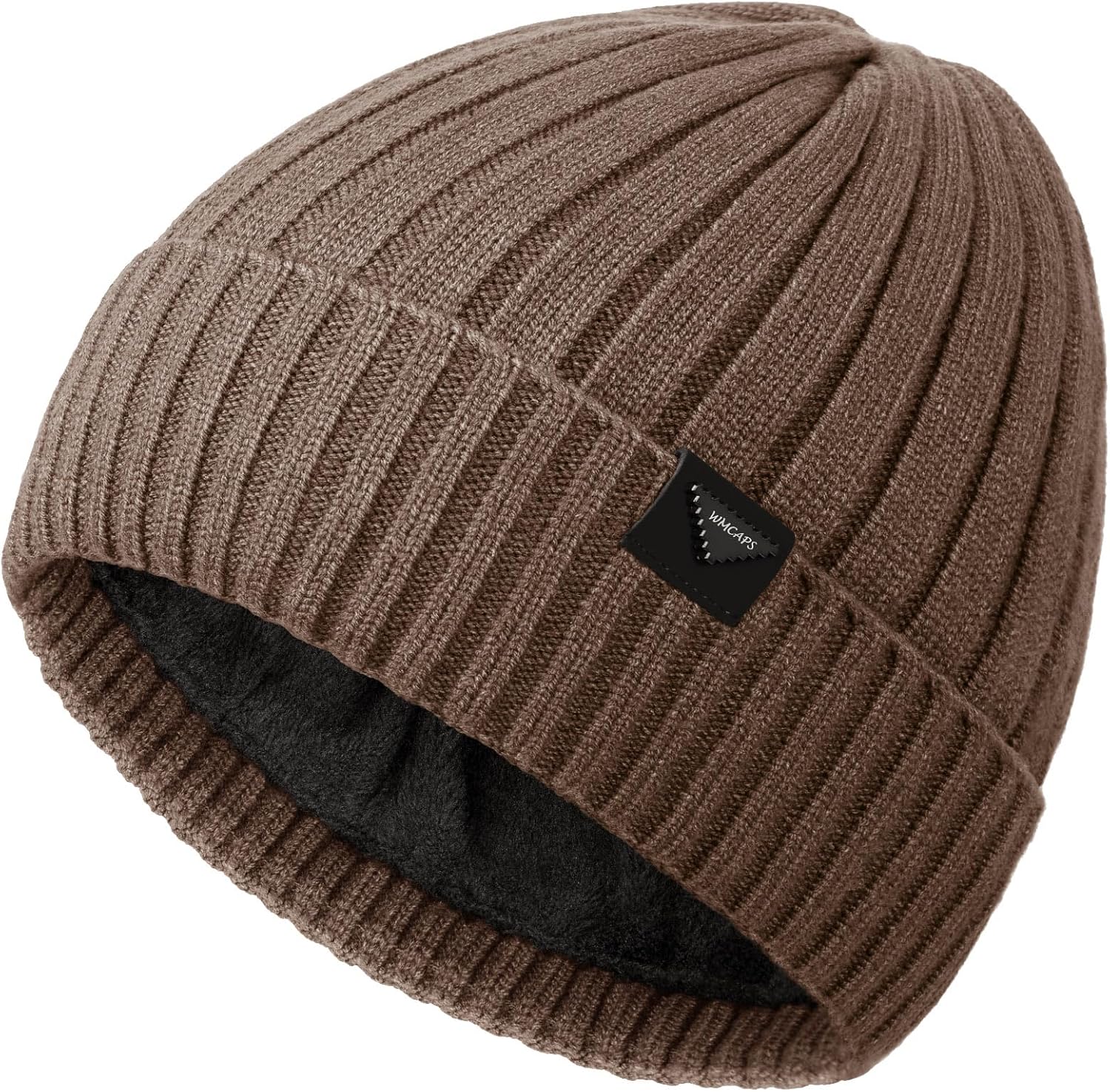 Wmcaps Winter Beanie Knitted Hats for Men Women, Fleece Lined Beanie Warm Stocking Cap Soft Warm Ski Hats Unisex