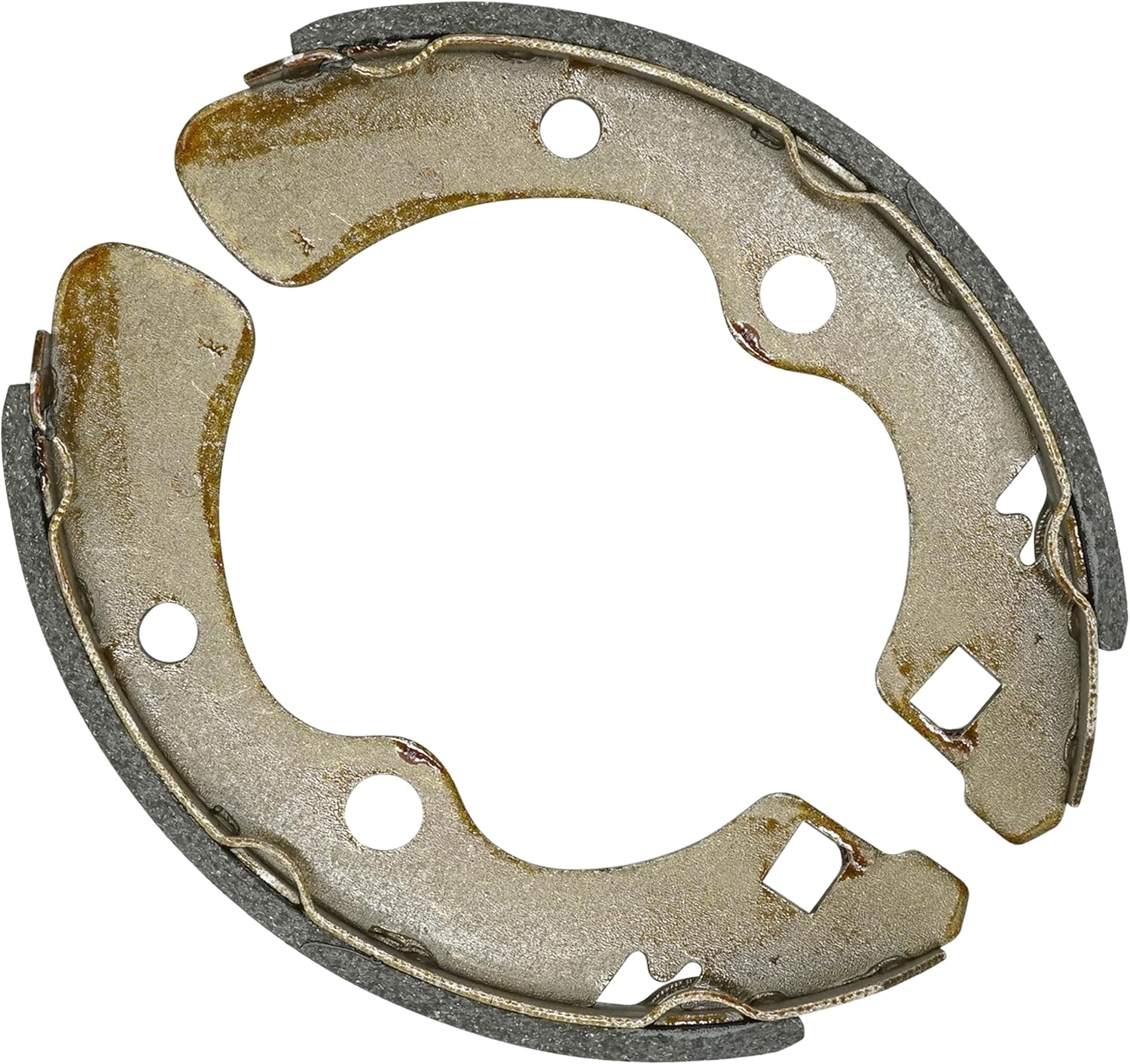 Caltric Rear Brake Shoes Compatible with Kawasaki 41048-7503 41048-7502