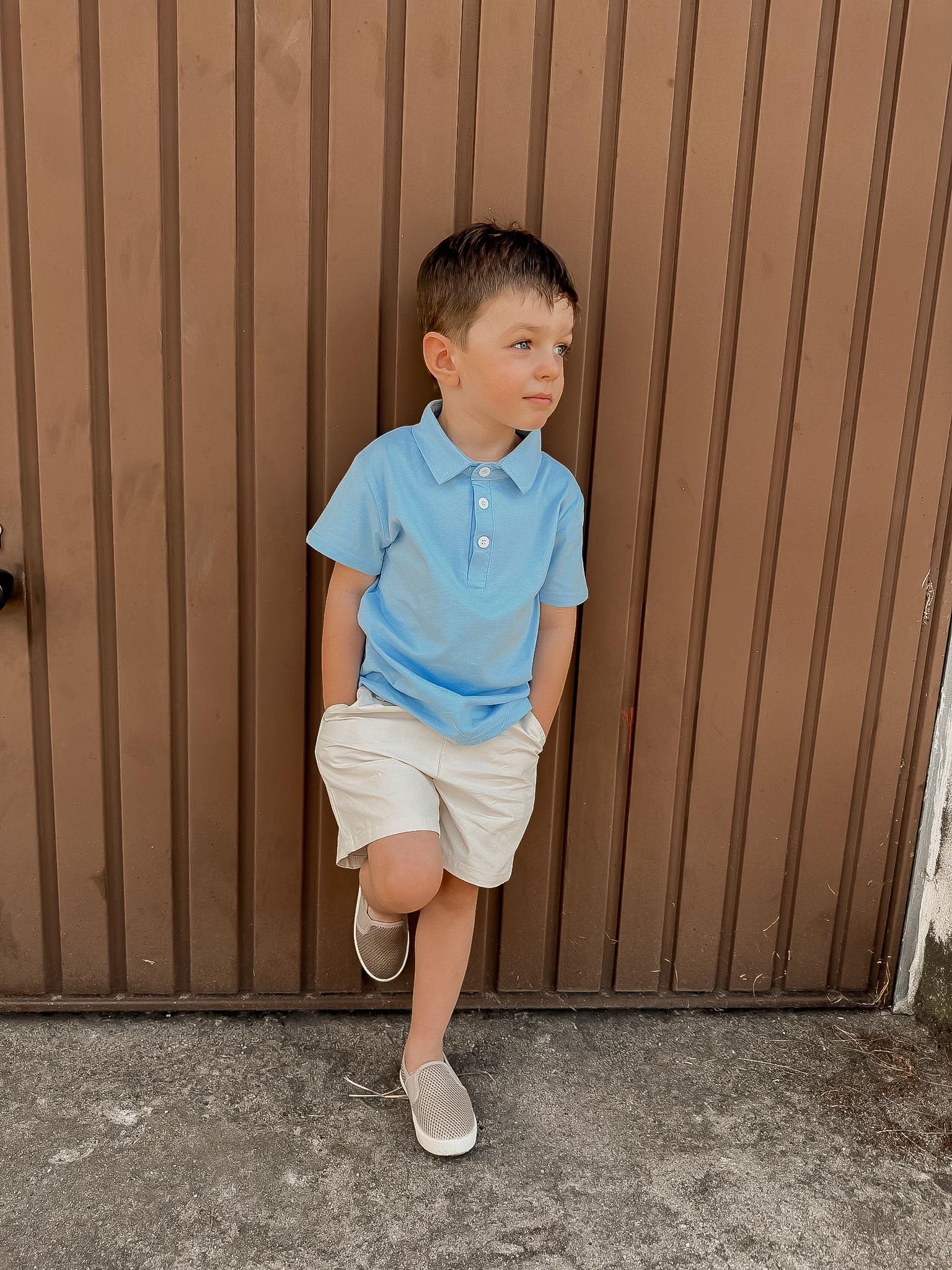 Volunboy Bebé Niño Verano Conjunto, Manga Corta Polo Shirt + Pantalones Cortos Traje Casual Ropa 2 Piezas