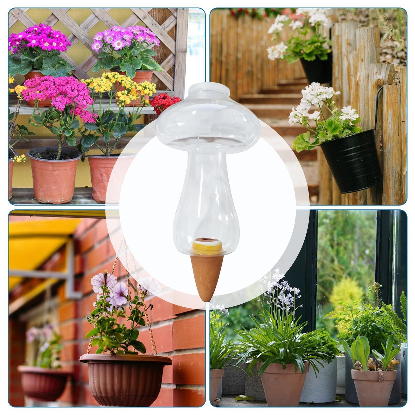 AIPERQ Confezione Da 12 Piccoli Globi Di Irrigazione In Vetro Sintetico Per Piante Da Interno Bulbi Di Irrigazione A Goccia Da 4 Cm Di Diametro Materiale Autoirrigante In Pvc Per Piante 86443873