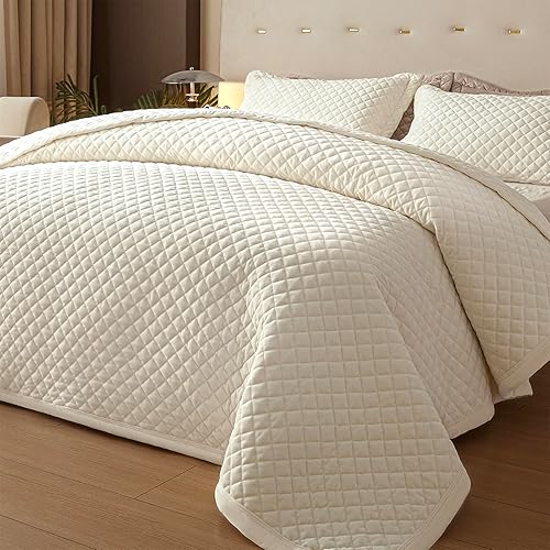 Juego de edredón de terciopelo tamaño Queen, ropa de cama ultrasuave de 3 piezas con 2 fundas de almohada, colcha reversible ligera para todas las