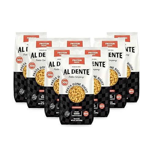 Miniatura 12 de Al Dente Pasta proteica de huevo Fettuccine – 1.06 oz de alto contenido en proteínas en porción de 3.5 onzas, baja en carbohidratos, alta fibra.