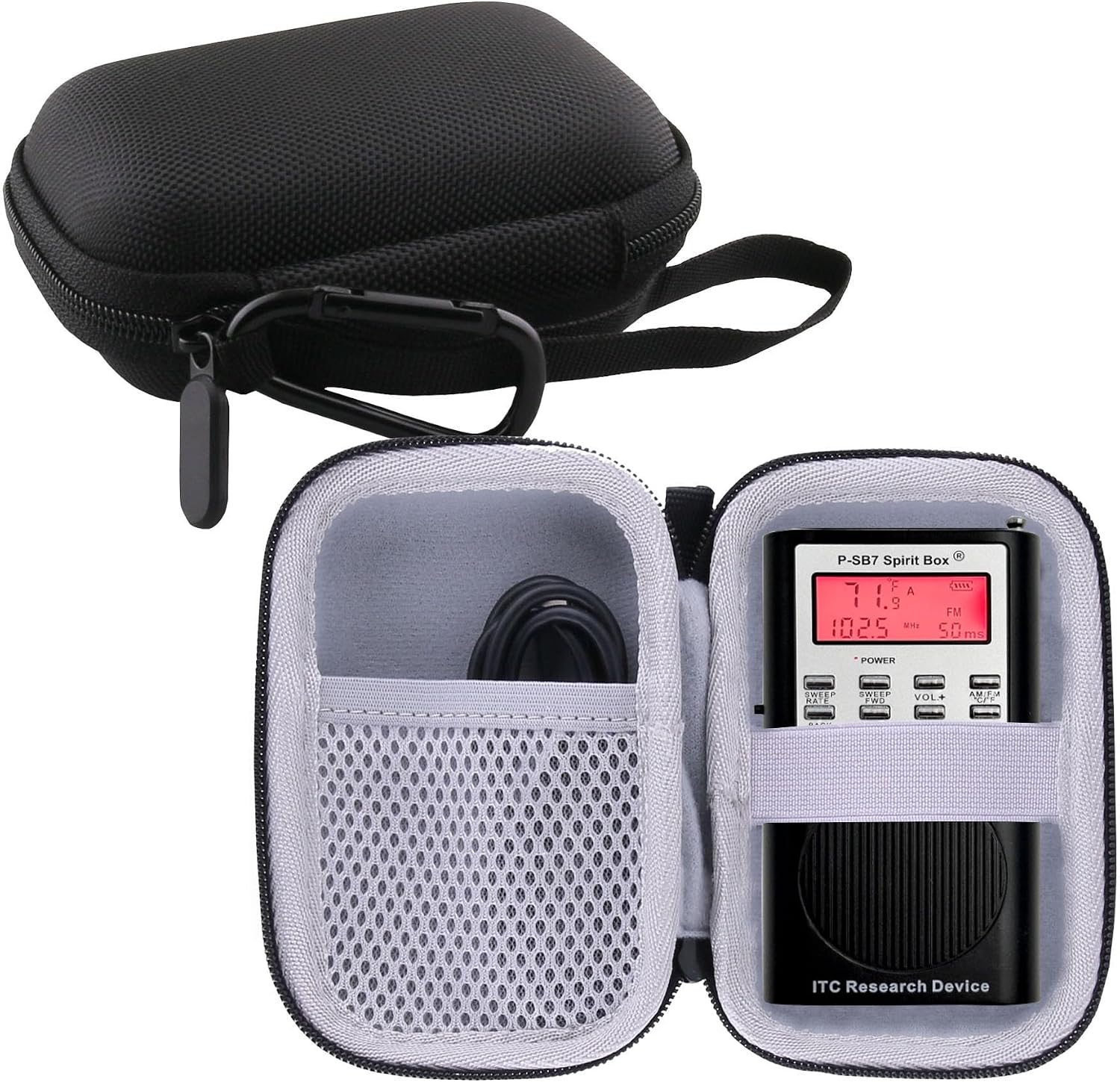 Hard Case Compatible with P-SB7 Spirit Box/Chkenono Spirit Communication Box,Ghost Hunting Equipment （Case Only）