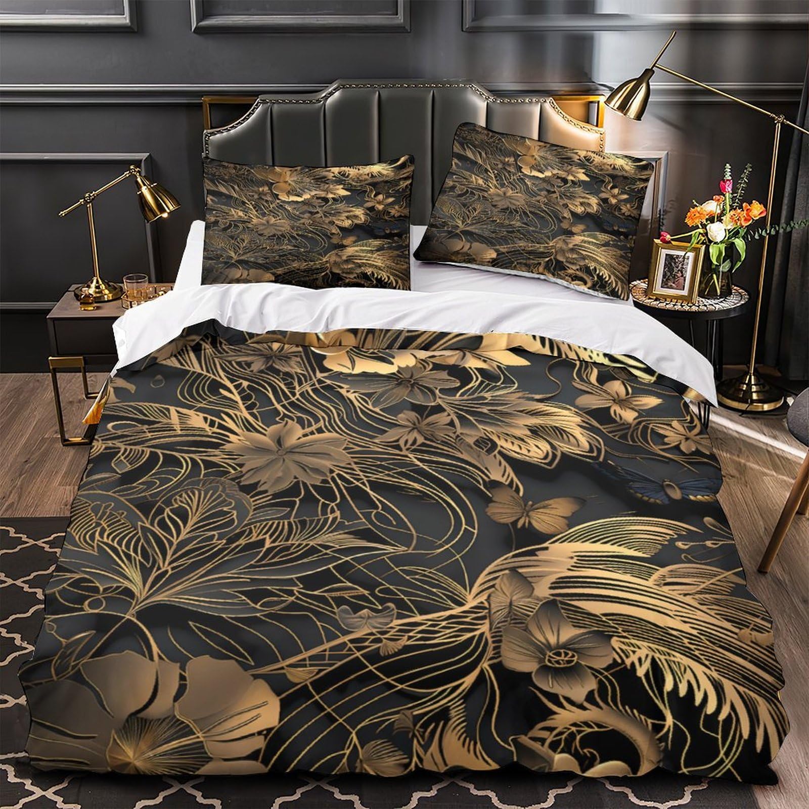 Parure de lit imprimé 3D dragon adulte grand lit super king size