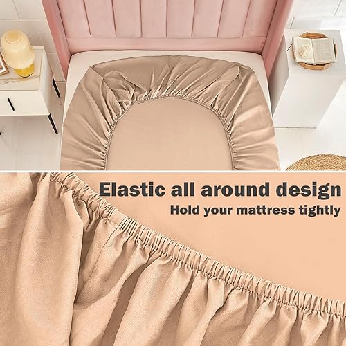 Miniatura 6 de ProBreathing - Juego de sábanas tamaño individual, 3 piezas, 60% microfibra, 40%, bolsillo profundo de 16 pulgadas, sábanas frescas y ultrasuaves,