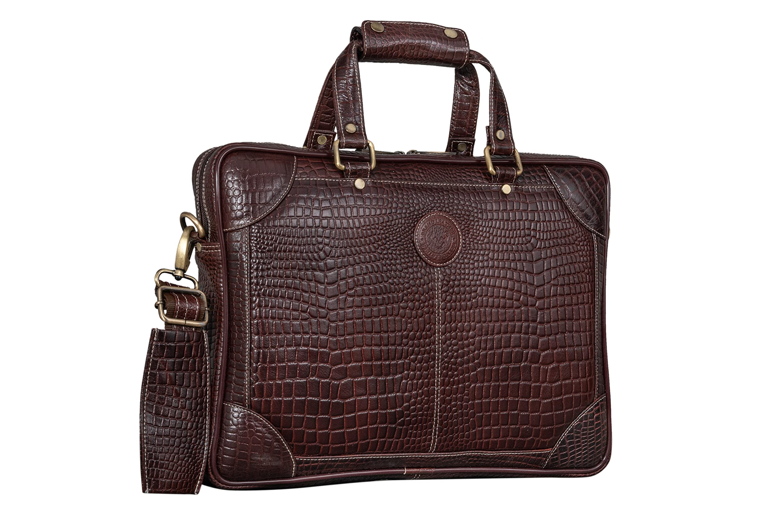 See full amazon price history chart for BRAND LEATHER Top Grain Genuine Leather 15.6 Inch Laptop Messenger Bag For Office|Business|Travel (CROCO BROWN) BRAND LEATHER Top Grain Genuine Leather 15.6 Inch Laptop Messenger Bag For Office|Business|Travel (CROCO BROWN) (B0BTTMB7SR) Amazon Price History, Amazon Price Tracker