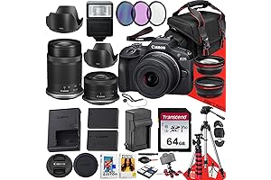 Canon EOS R100 Mirrorless Camera with Lenses and Accessories Bundle: Capturing Memories...