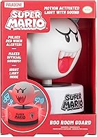 Vista 5 de Paladone Super Mario Boo Guardia de Habitación con Sensor de Movimiento y Luz Nocturna, Lámpara LED con Licencia Oficial de Nintendo y Alarma