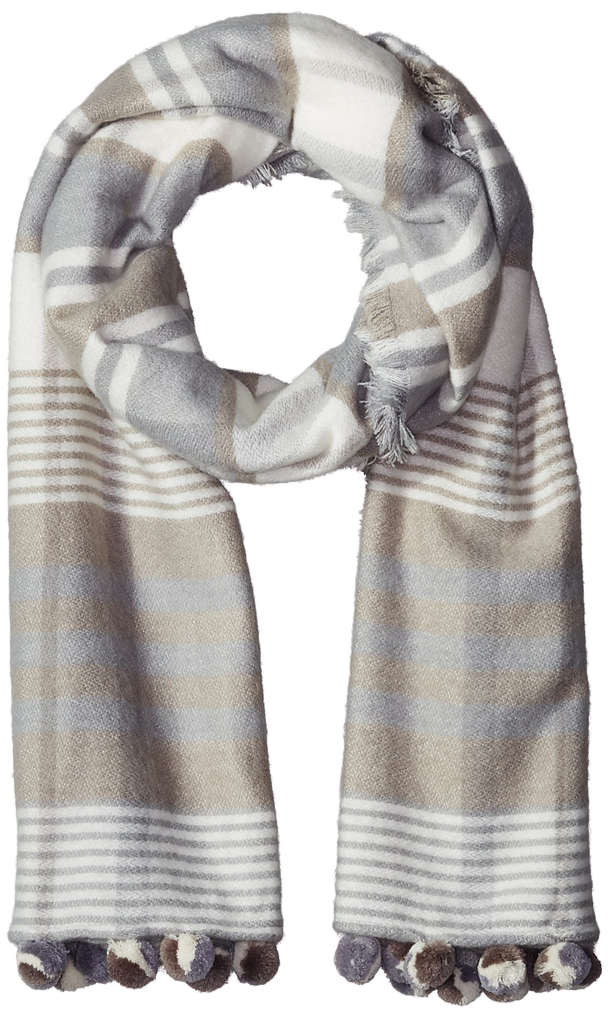 Charming CharlieCollection XIIX Women's Tribeca Reversible Square with Poms, Lavender, One Size