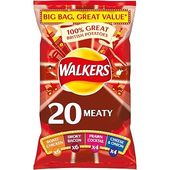 Walkers Crispy Chips Multipack 20 x 25g