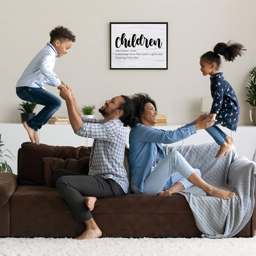 Spiritual Father’s Day Gifts for 2024 3 Amazon.com: Children A Gift and Blessing From God - Inspirational Family Wall Art, Motivational Wall Decor Replica Wood Design For Living Room Decor, Home Decor, Office Decor, or Bedroom Decor, Unframed- 11x14 :