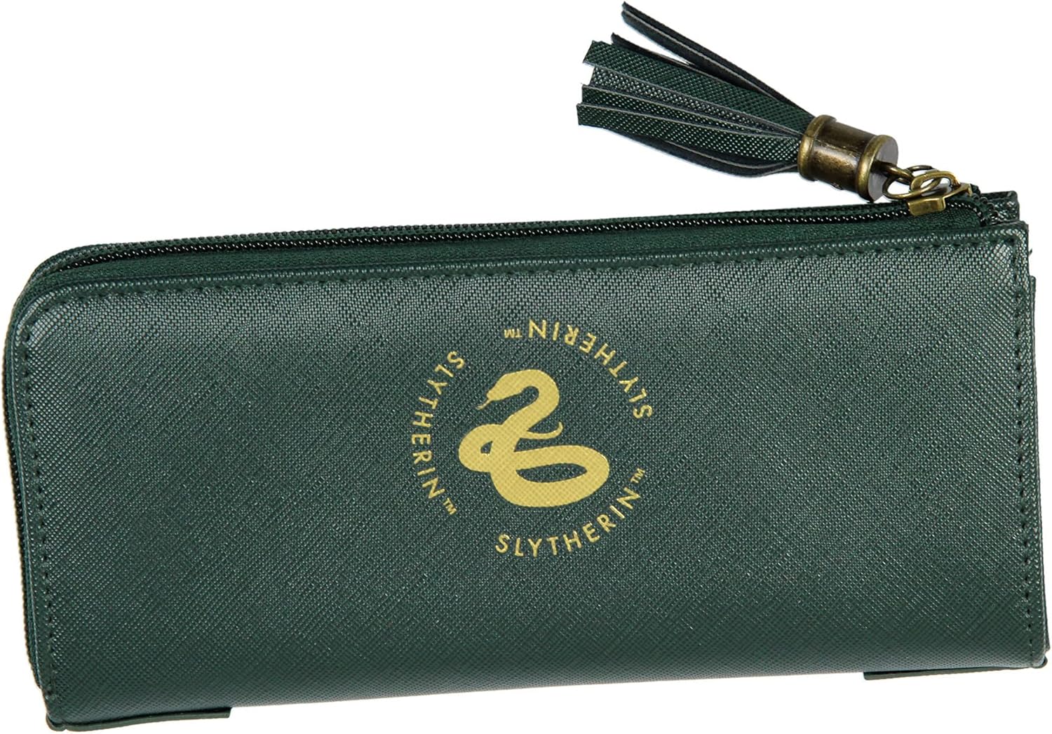 Bioworld Harry Potter Wallet Designer Hogwarts Slytherin House Zipper Clutch Faux Leather Wallet For Women - Image 2