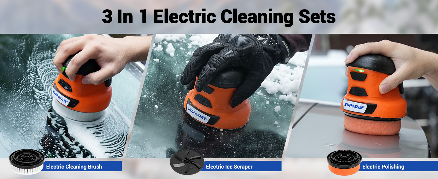 Grattoir à Neige Électrique USB - Dégivreur Pare-Brise Voiture Rechargeable