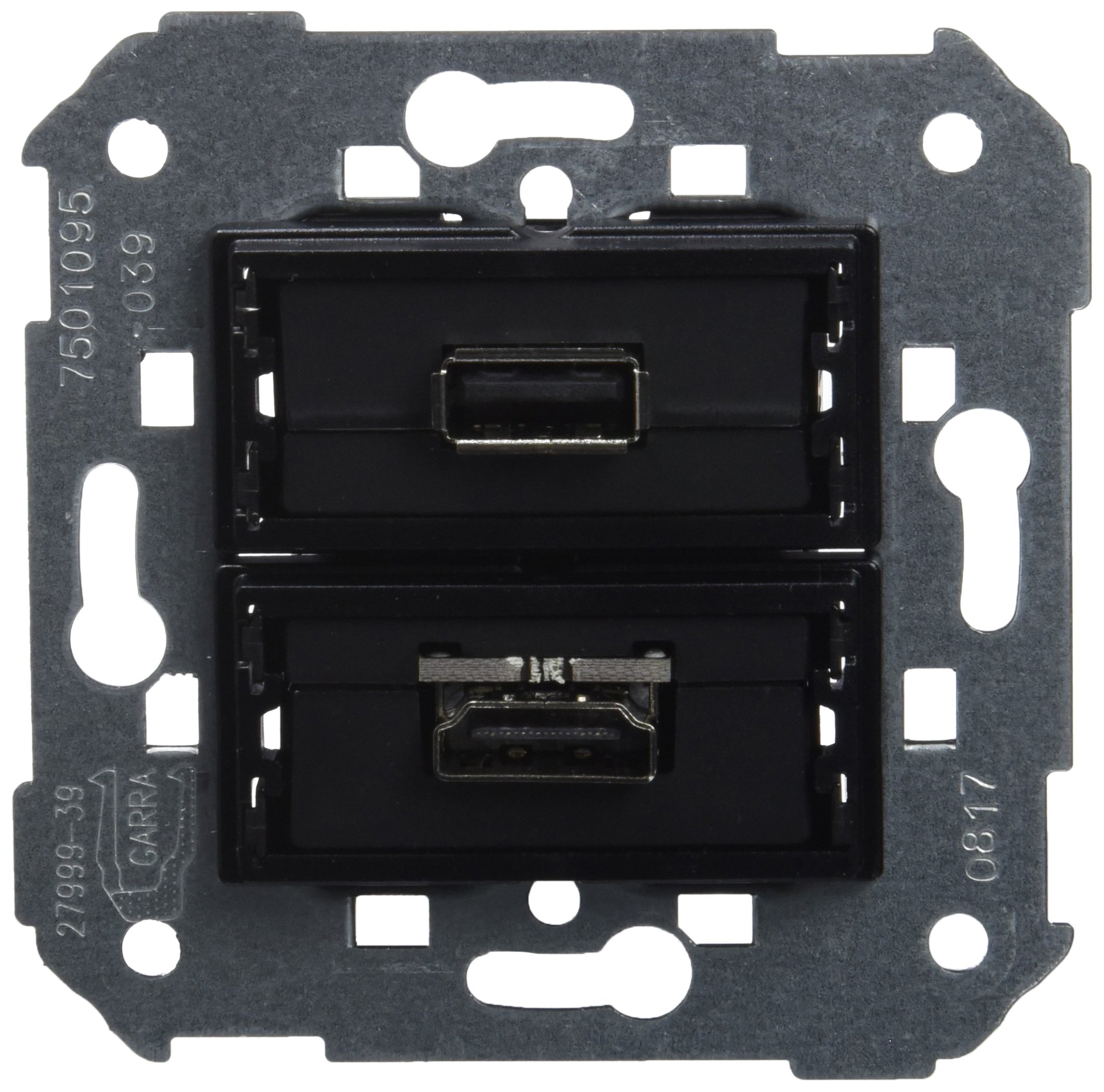 Conector HDMI v1.4 + USB 2.0 tipo A para eliminar cables sueltos en la pared
