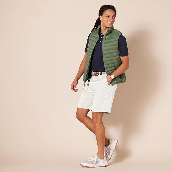 Amazon Essentials Men's Classic-Fit 9 Inseam Moisture-Wicking Golf Shorts, Functional Pockets (Available in Big & Tall)