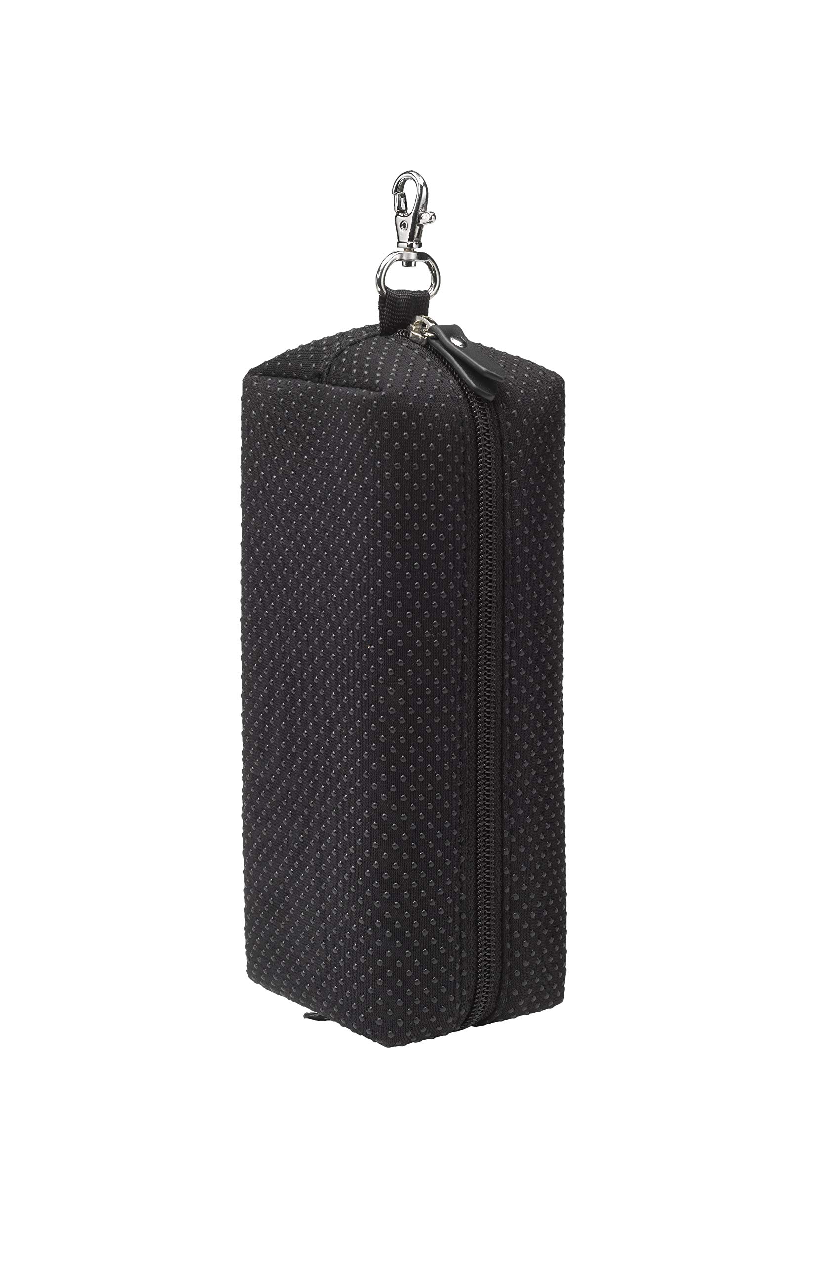 Petunia Pickle Bottom Bottle Butler | Baby Bottle Holder | Insulated Baby Bottle Warmer and Cooler | Stylish Bottle Bag for Parents | Baby Bottle Storage | Holds Bottles Up to 12 Oz. | Black Neoprene