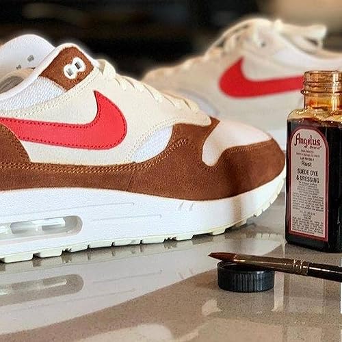 Miniatura 4 de Angelus Tinte para cuero de gamuza para zapatos, botas, bolsos, manualidades, muebles, Nubuck y más, rojo, 3 onzas