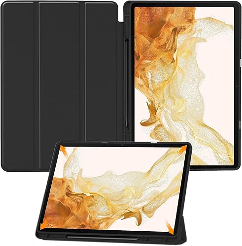 Miniatura 11 de Miimall Funda compatible con Galaxy Tab S9 Plus, a prueba de caídas y golpes, material de protección de policarbonato suave y TPU, ultrafina