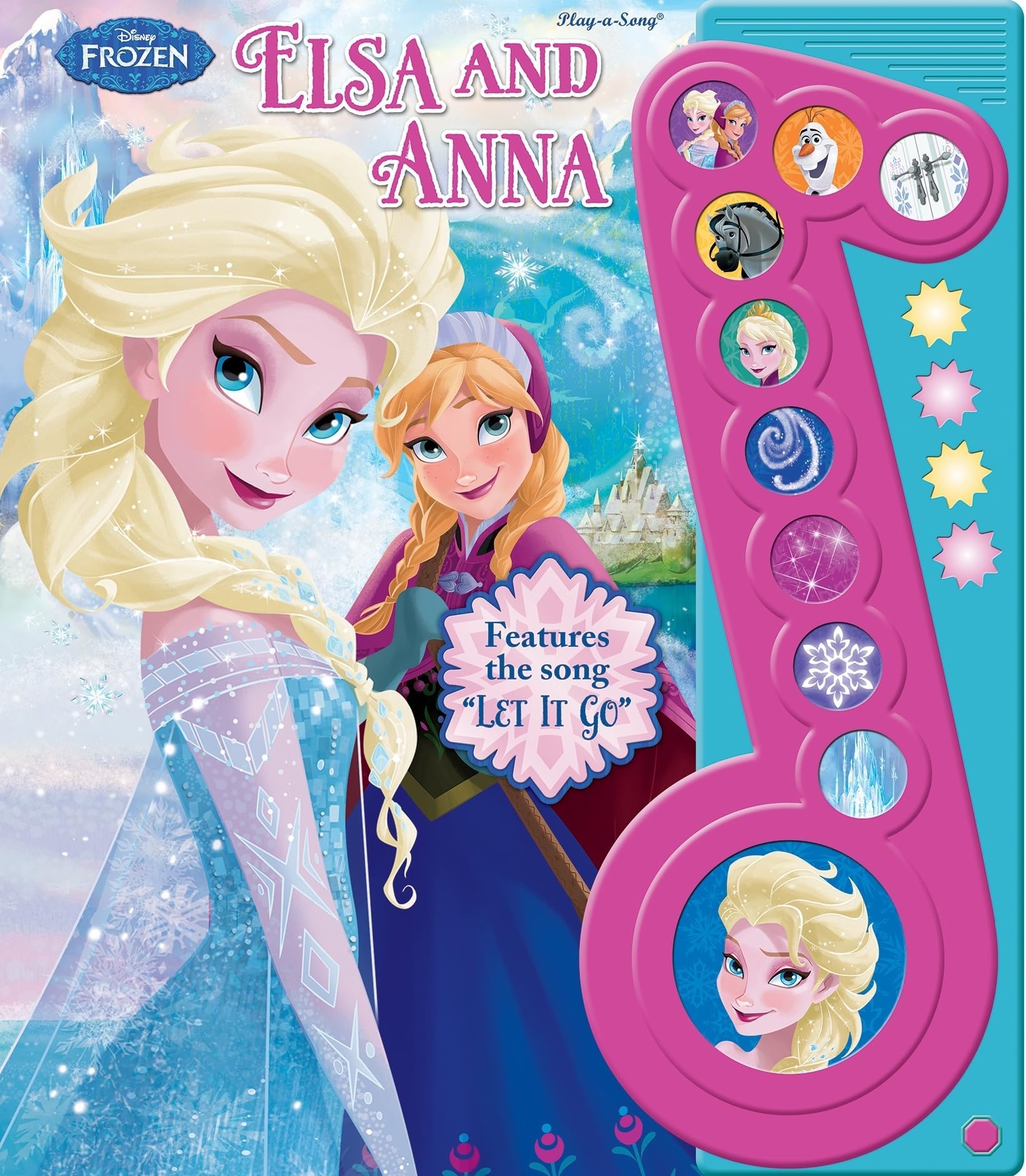Disney Frozen - Elsa and Anna Sound Song Book with Let It Go - Play-a-Song - PI Kids Board book โ Sound Book, May 28, 2015