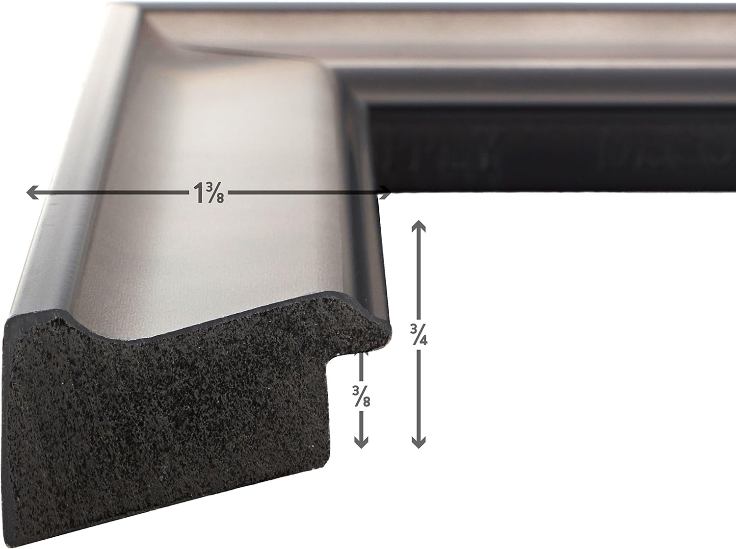 Craig Frames Atlas Picture Frame, 10 x 12 Inch, Antique Pewter