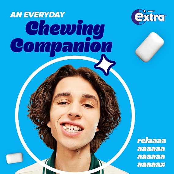 Wrigley Extra Strawberry Flavour Sugarfree Chewing Gum 15 g (Pack of 30)