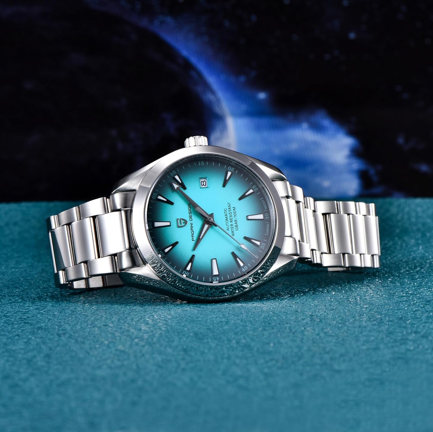 SUZAKU Pagani Design Men's Automatic Watch Japanese Movement | 40mm Stainless Steel Case | Sapphire Glass | 100m Waterproof | Luxury Business Sport Watch for Men