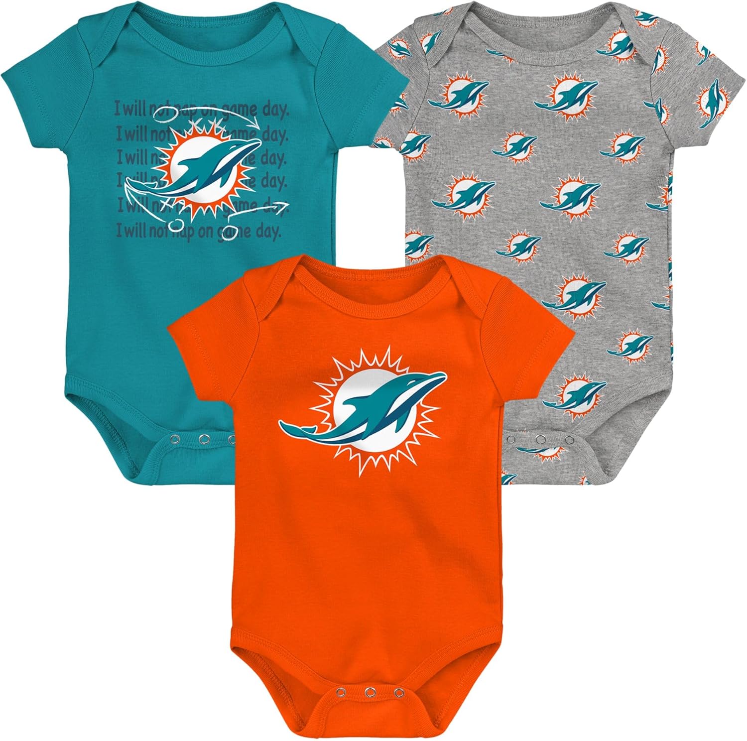 Outerstuff Newborn & Infant NFL Team Starter 3-Pack Bodysuit Set