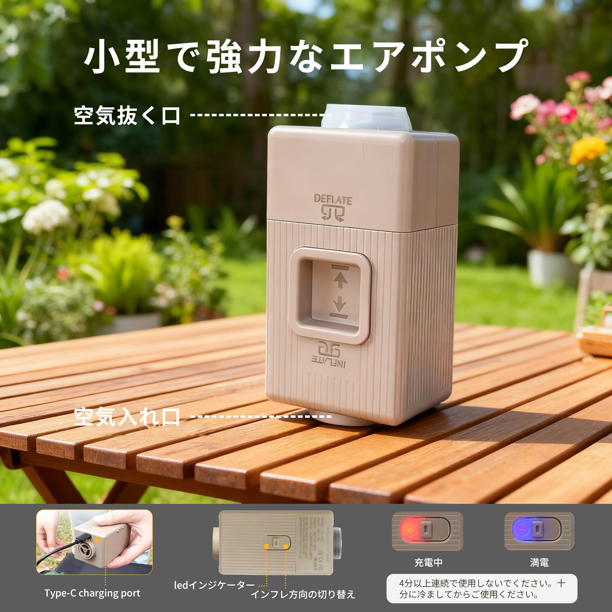 Amazon.co.jp: 電動ポンプのみ エアーマット用【ワンタッチ！電動排気+